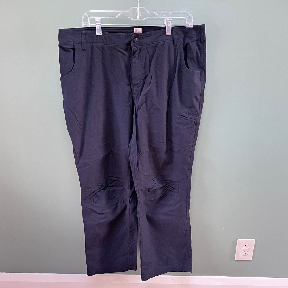 Duluth Trading Co Black Cargo Pants Women's 16x31 Nylon Spandex Outdoor Casual